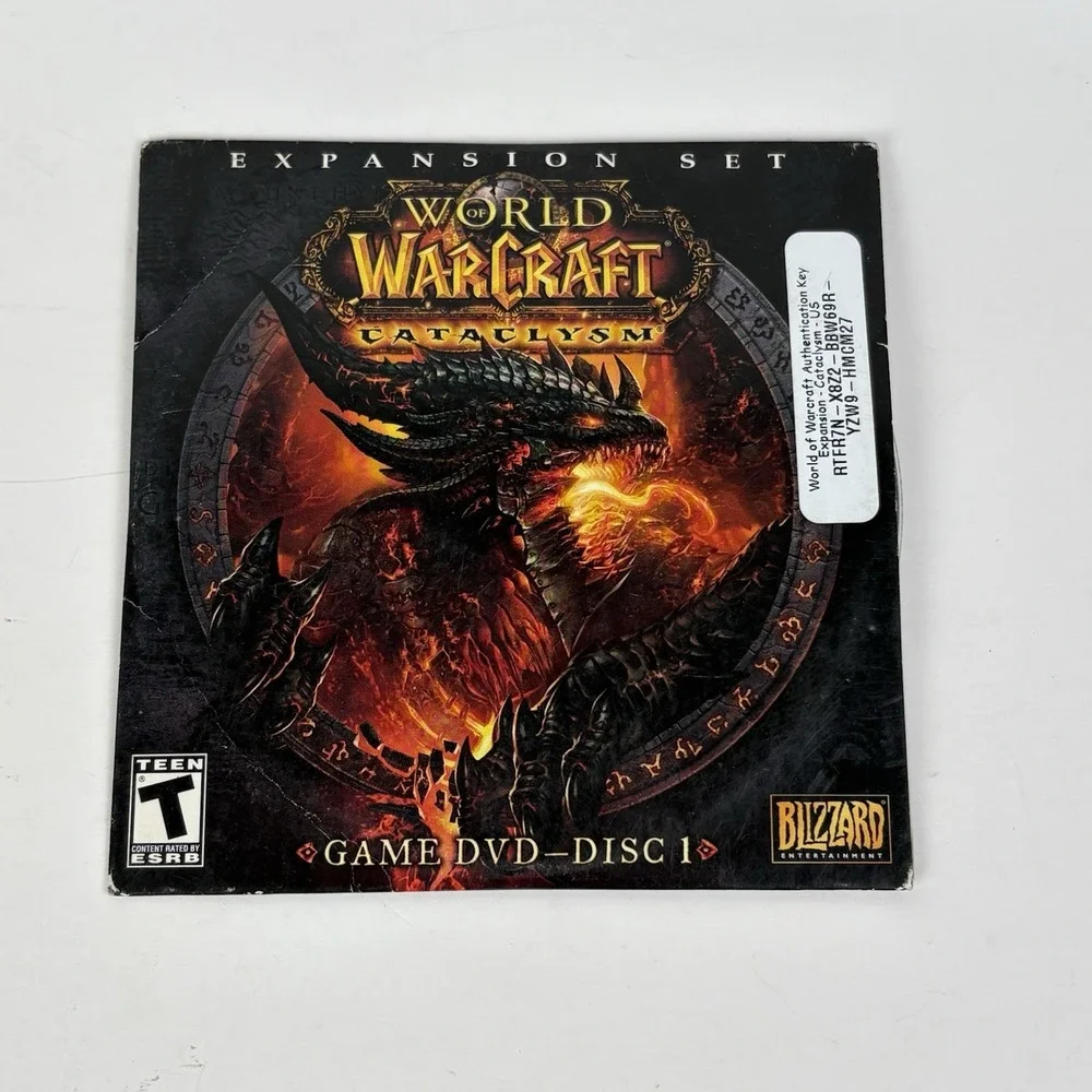 World of Warcraft: Cataclysm Expansion Set Blizzard Game Dvd (Windows/Mac, 2010)